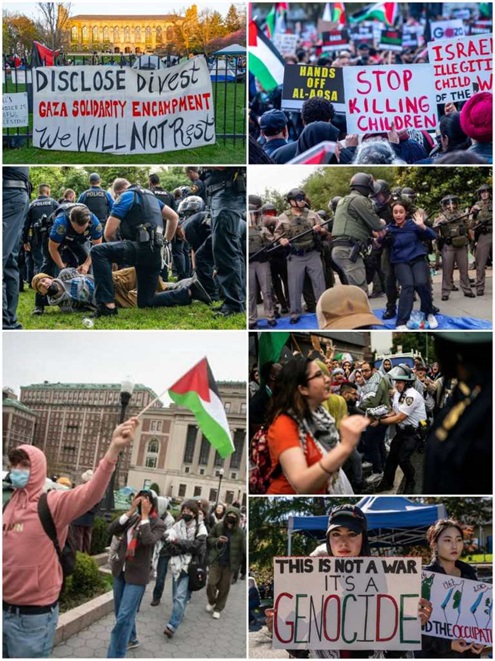 students protest in us against israel 2